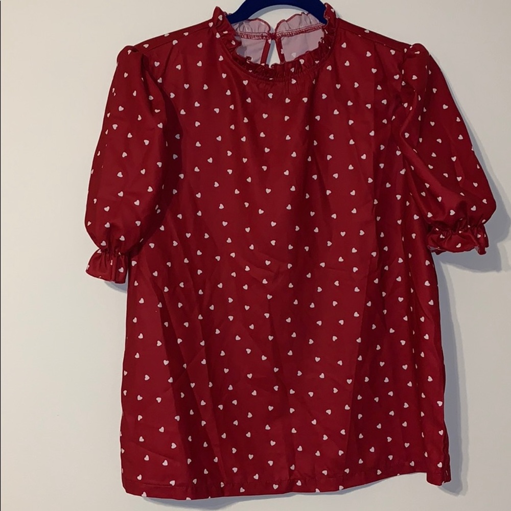 Ruffle sleeve blouse